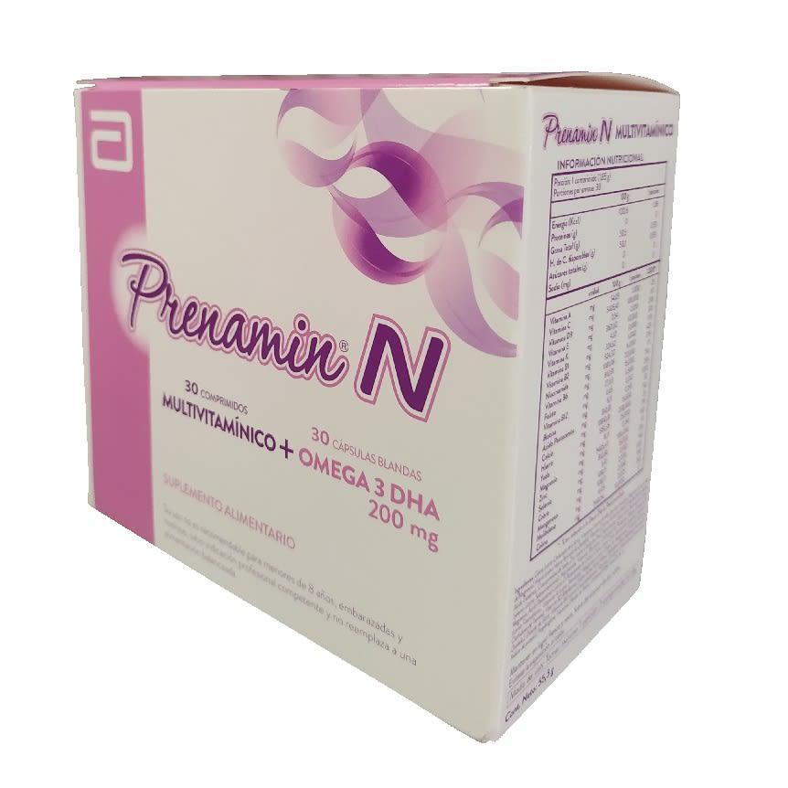 Prenamin N Doble Acción Vitaminas 400 UI 30 Comprimidos + 30 Capsulas