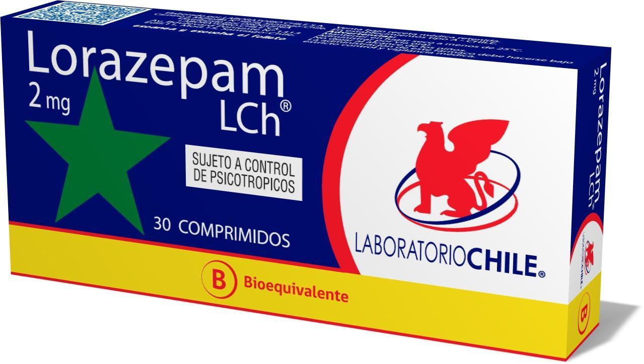 Lorazepam 2 mg x 30 comprimidos