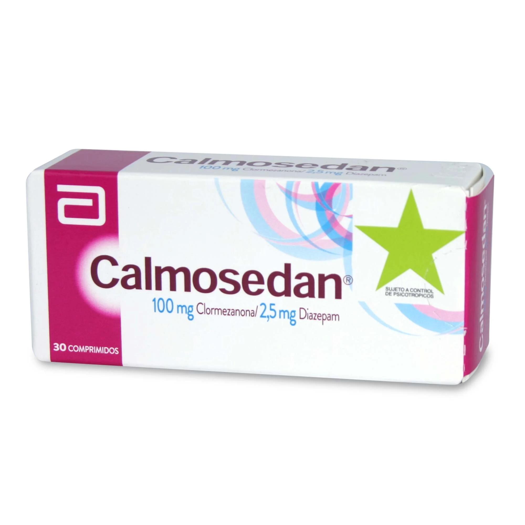 Calmosedan Clormezanona 2,5 mg 30 Comprimidos