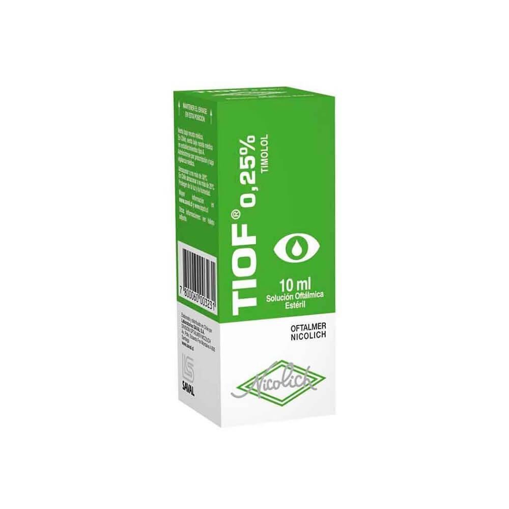 Tiof 0,25 % x 10 ml Solucion Oftalmica