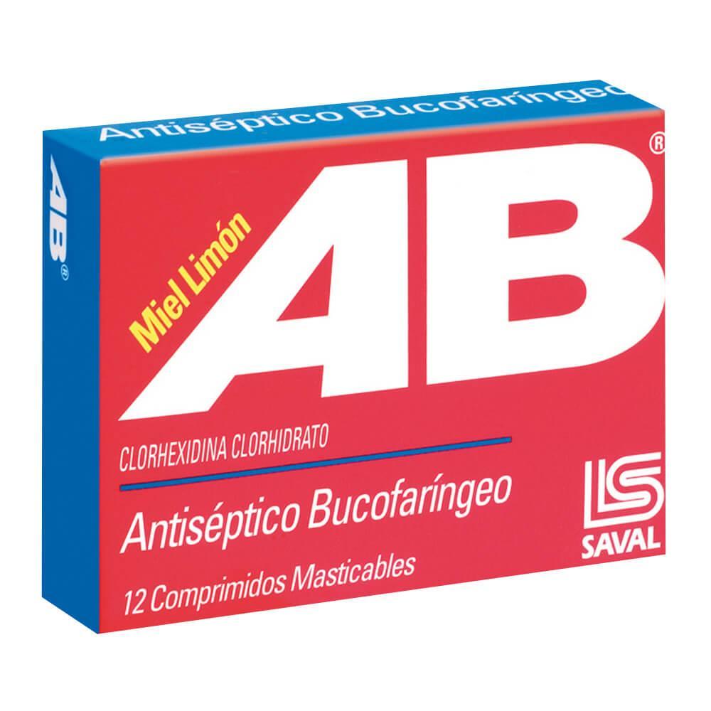 AB 5 mg Antiseptico Bucal x 12 Comprimidos