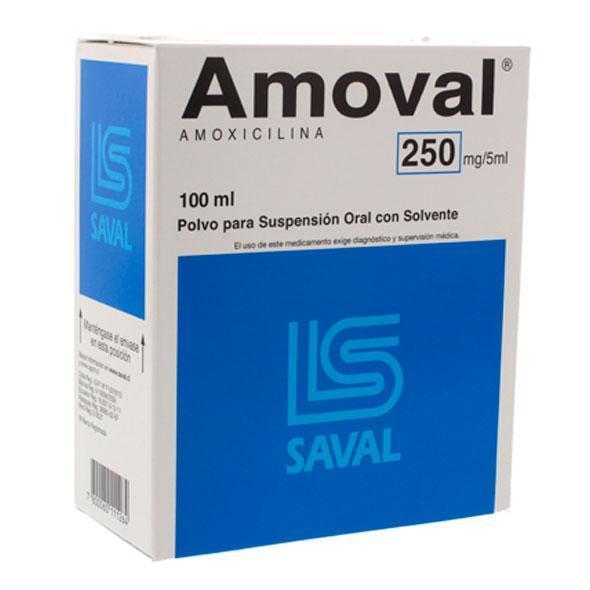 Amoval Amoxicilina 250mg/5ml