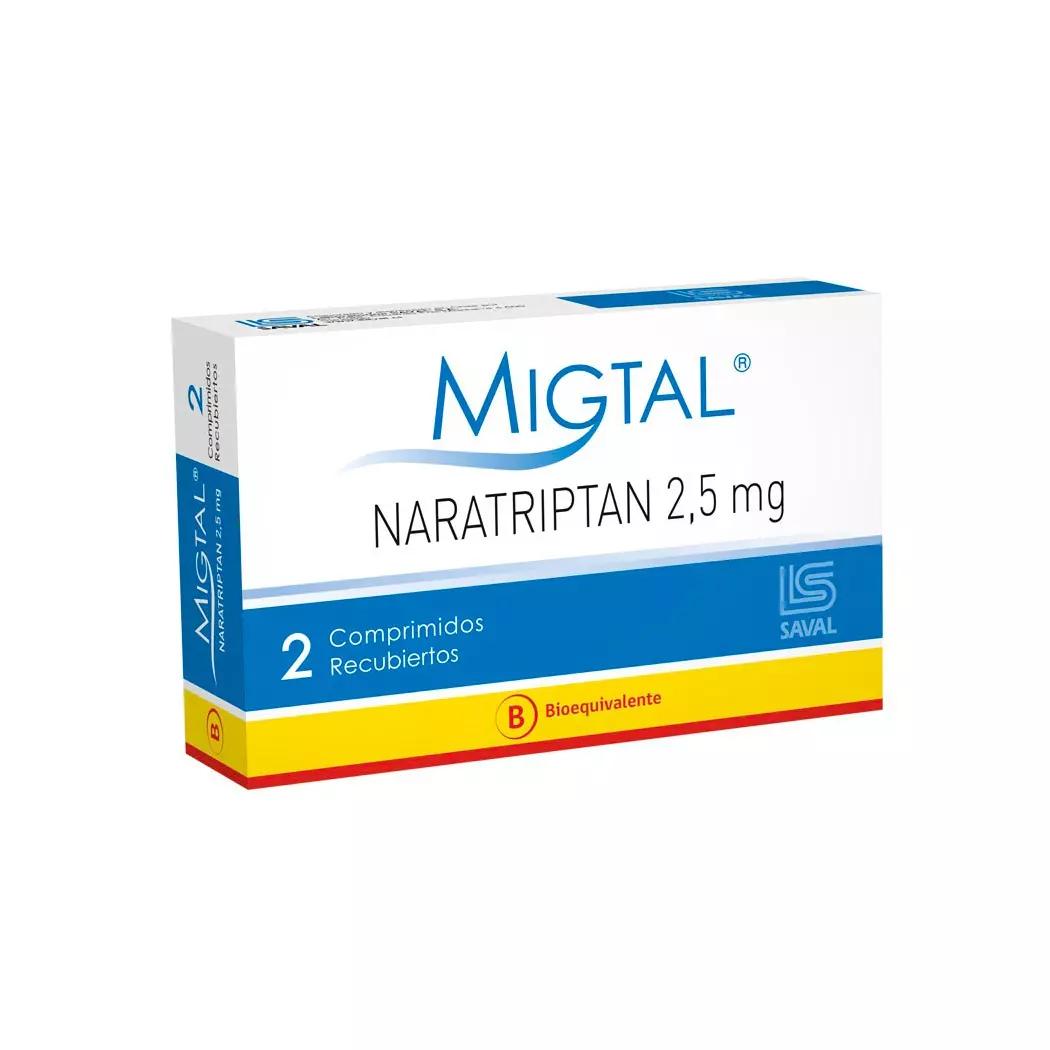 Migtal Naratriptan 2.5 mg x 2 Comprimidos
