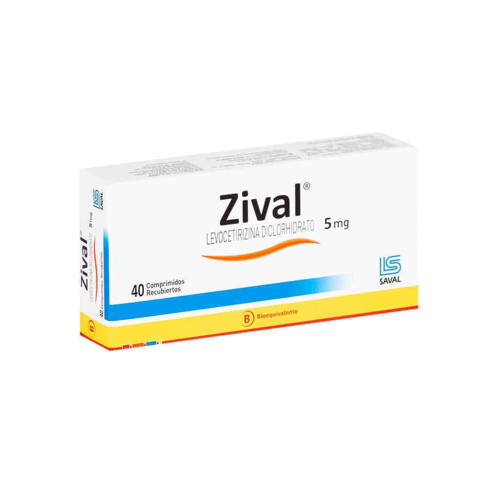 Zival 5 mg x 40 Comprimidos