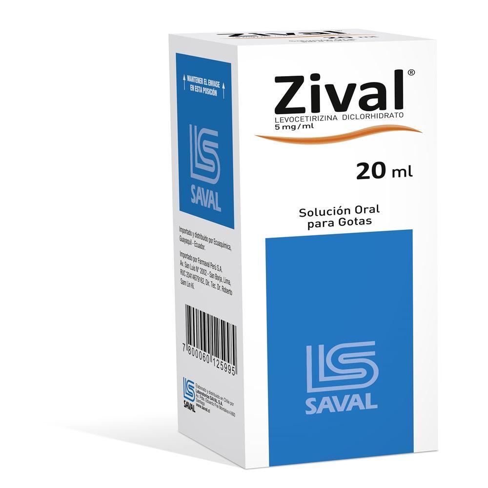 Zival 5 mg/ml x 20 ml Solucion Oral