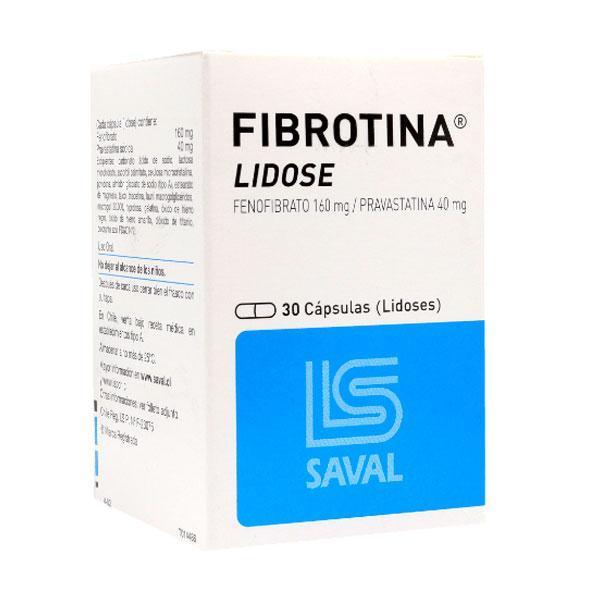 Fibrotina Lidose 160 mg/40 mg x 30 Cápsulas