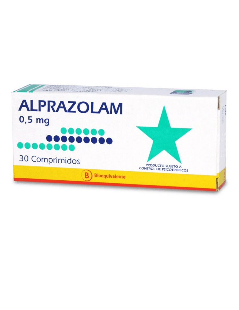 Alprazolam 0,5mg 30 Comprimidos