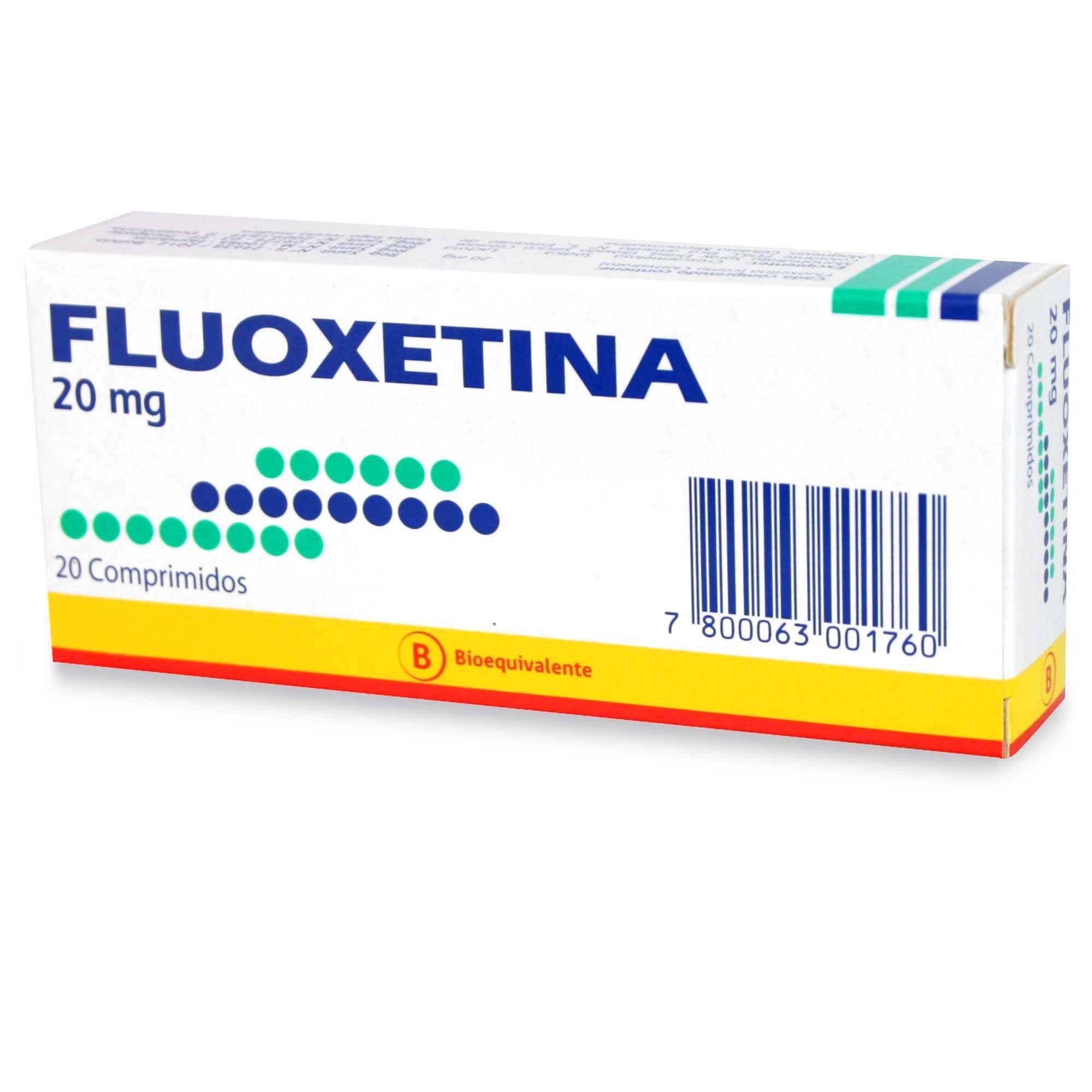 Fluoxetina 20 mg x 20 Comprimidos