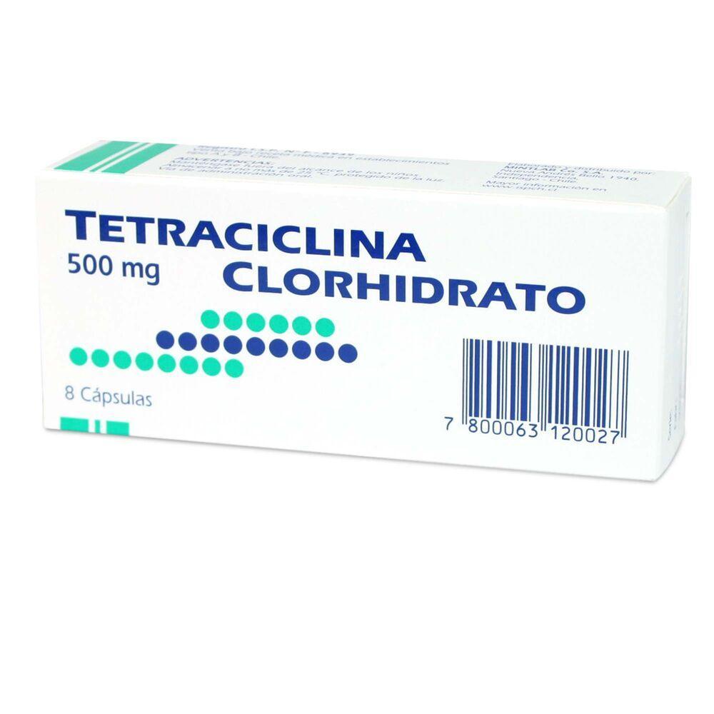 Tetraciclina 500 mg x 8 Capsulas