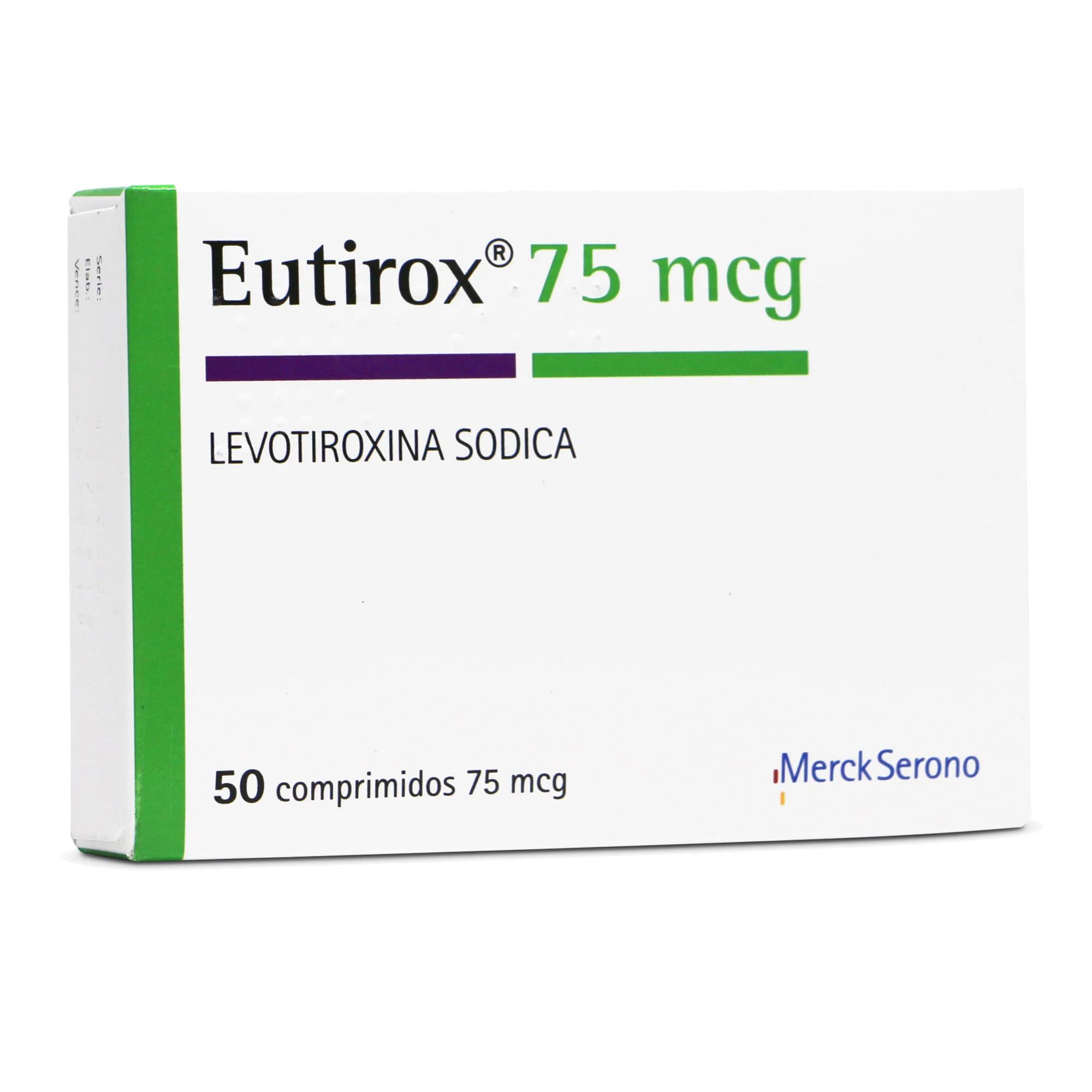 Eutirox 75 mcg x 50 Comprimidos