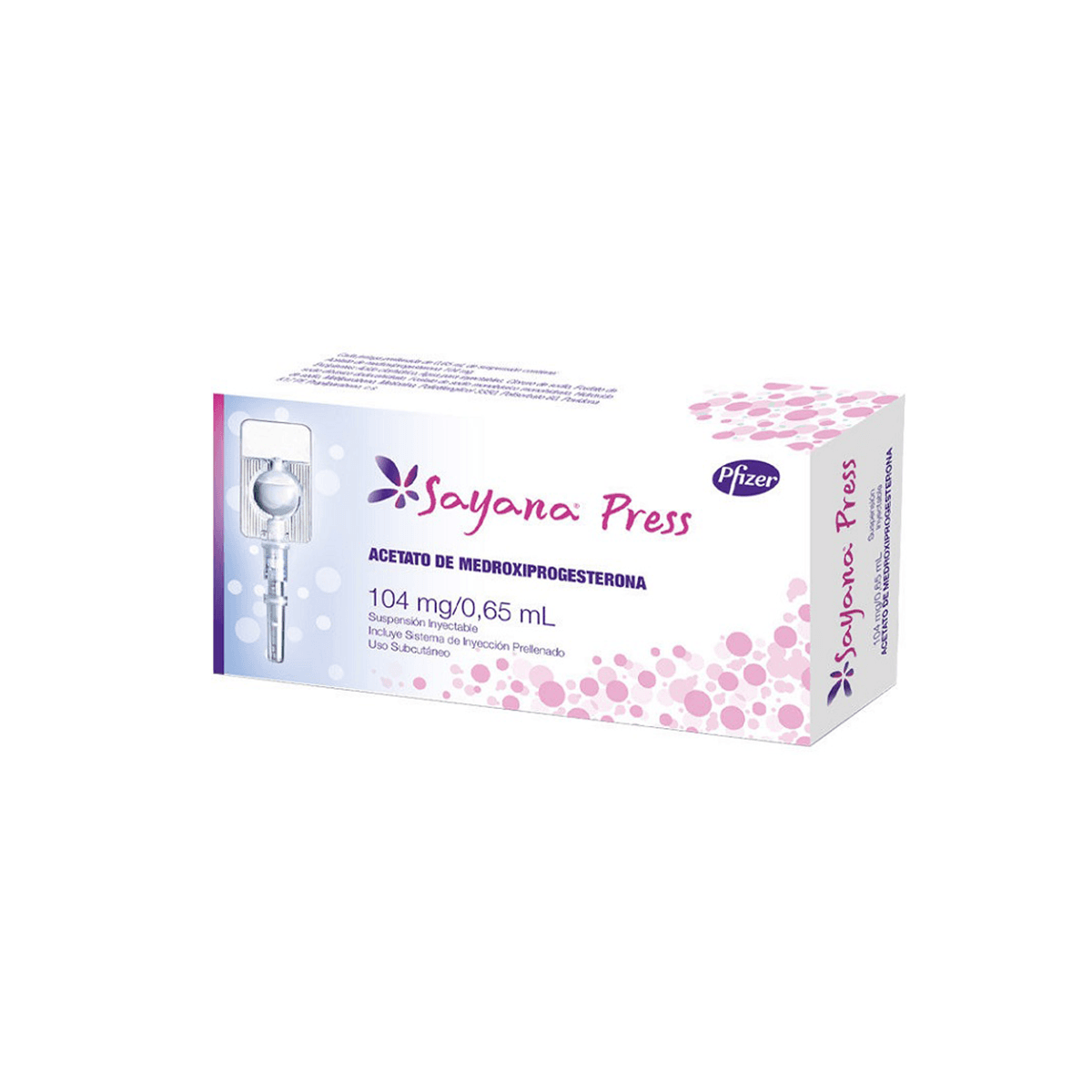 Sayana Press 104 mg / 0,65 ml x 1 Jeringa Prellenada