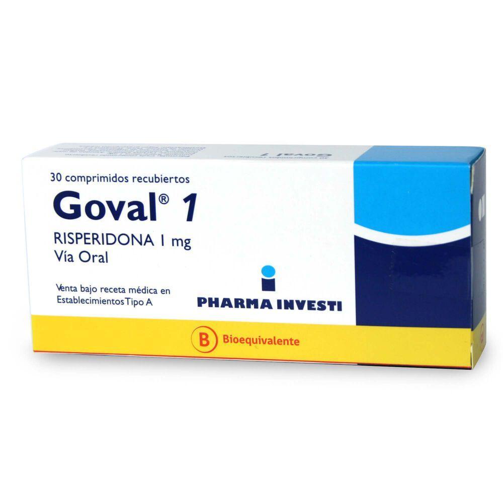 Goval Risperidona 1 mg x 30 Comprimidos