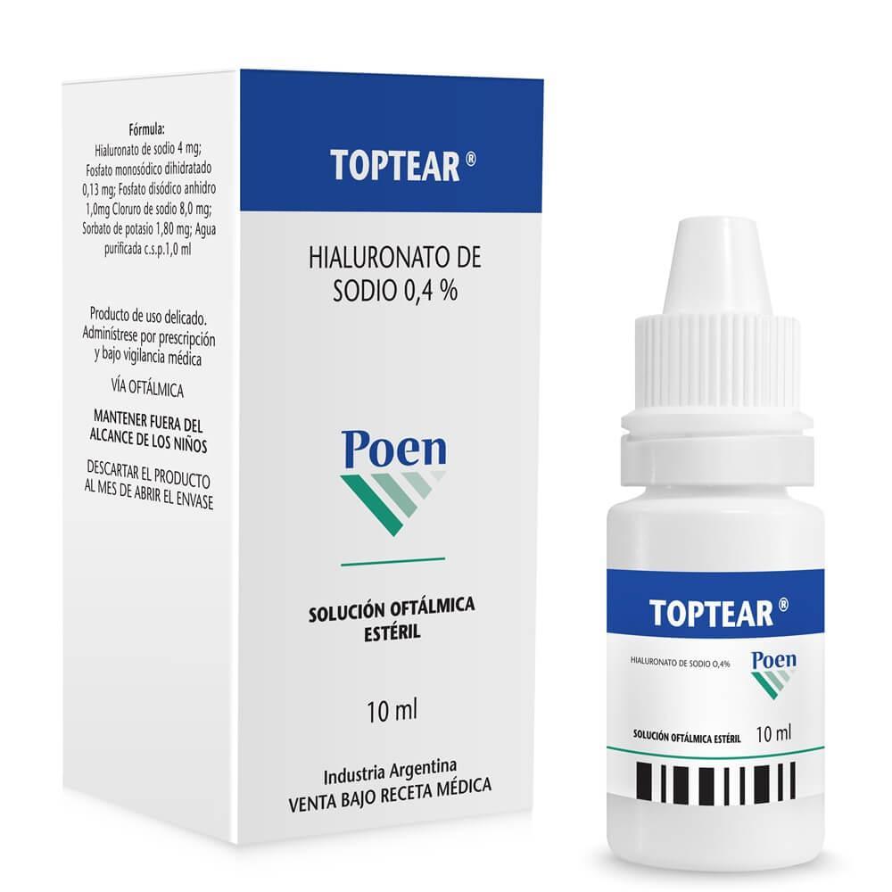 Toptear 0,4 % x 10 ml Solución Oftálmica