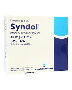 Syndol 30 mg x 5 Ampollas
