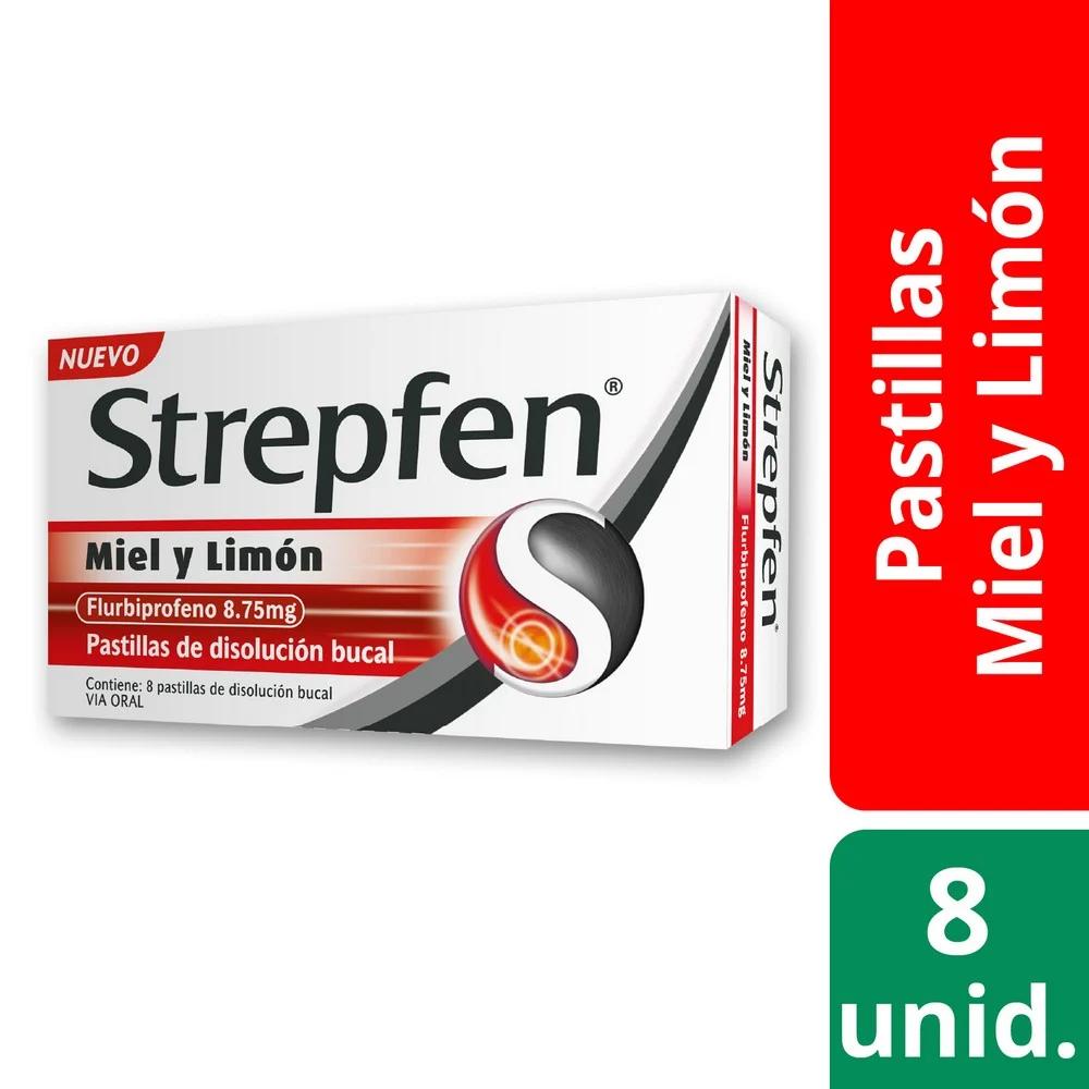 Strepfen Miel y Limon Flurbiprofeno 8,75 mg 8 Pastillas de Disolución Bucal