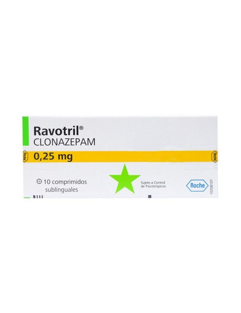 Ravotril Sublingual 0.25 mg Clonazepam