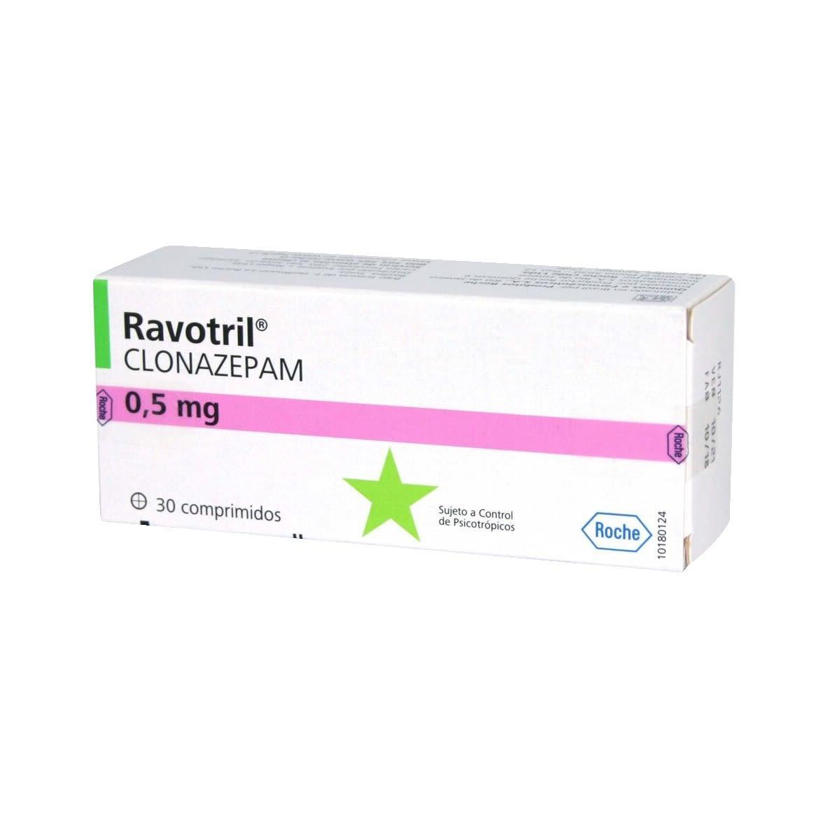 Ravotril 0,5 mg x 30 Comprimidos