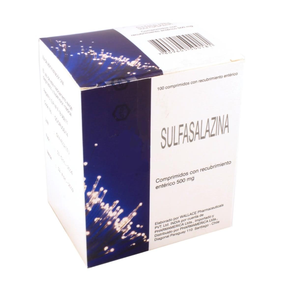 Sulfasalazina 500 mg x 100 comprimidos