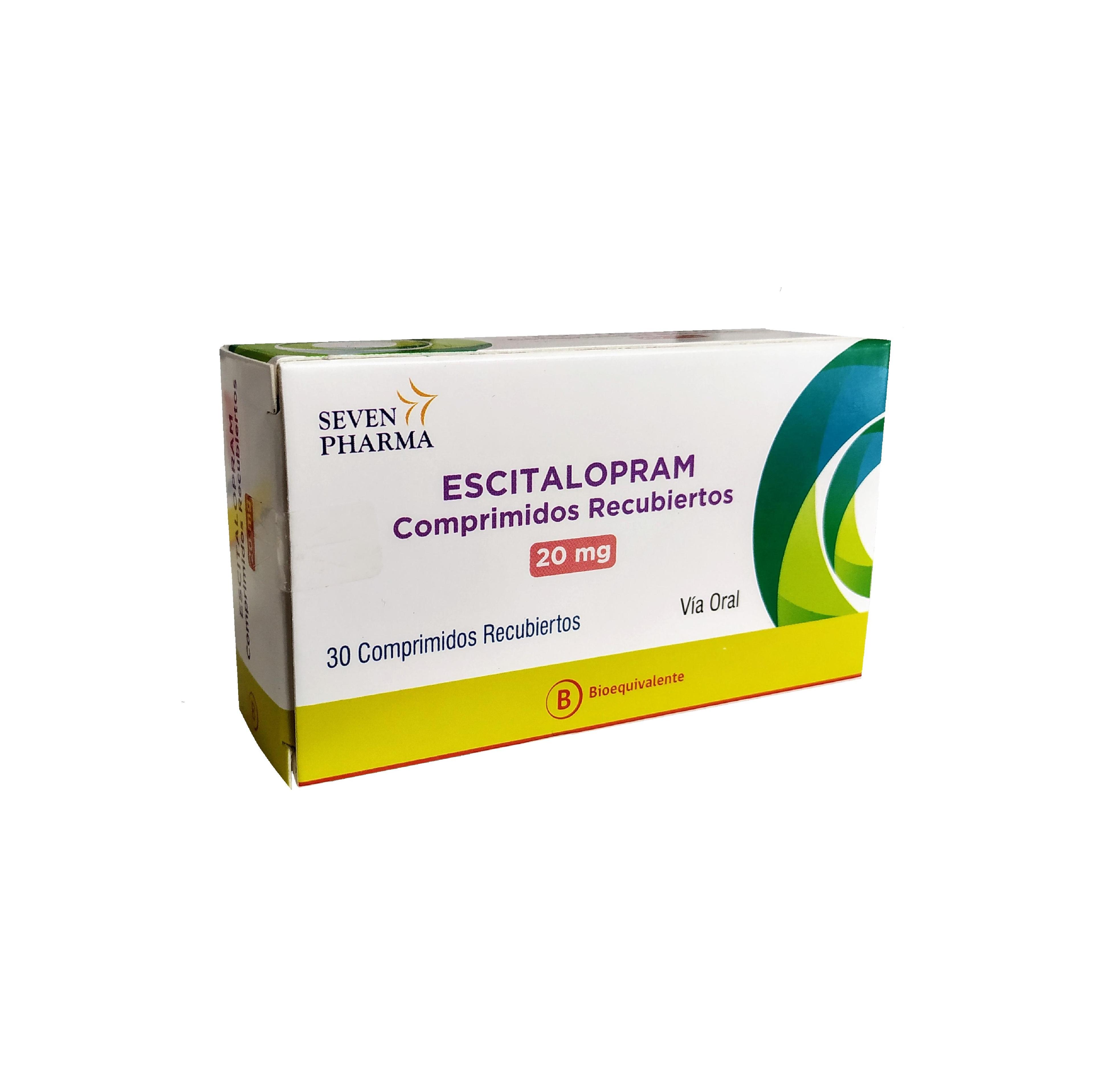 Escitalopram 20 mg x 30 Comprimidos
