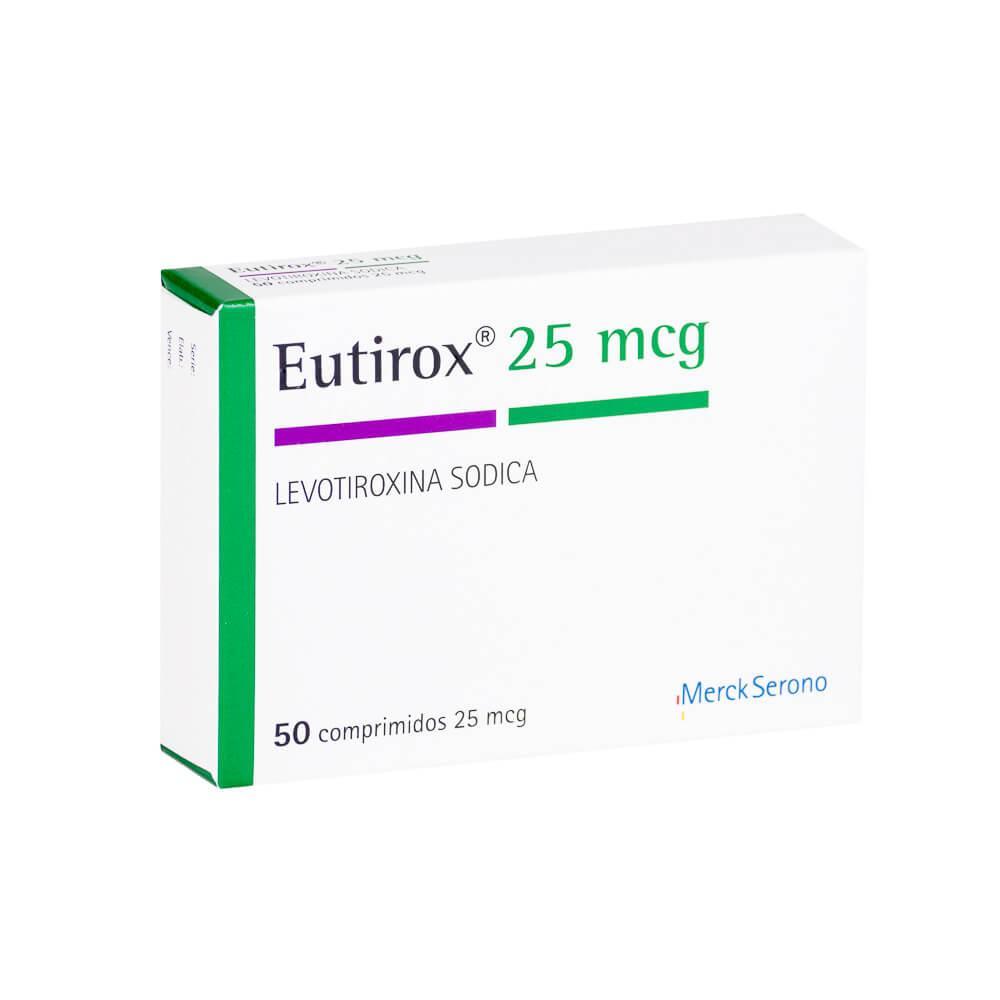 Eutirox 25 mcg x 50 Comprimidos