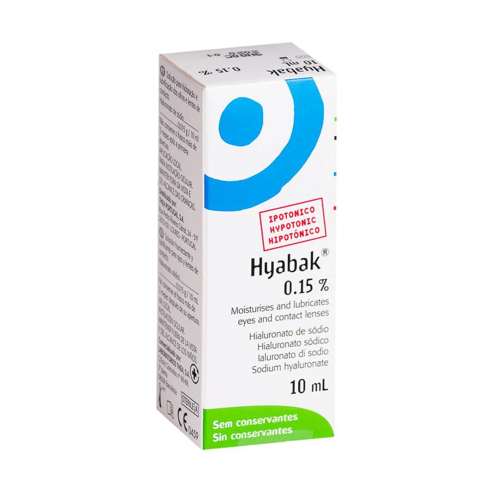 Hyabak 0,15 % x 10 ml Solución Oftálmica