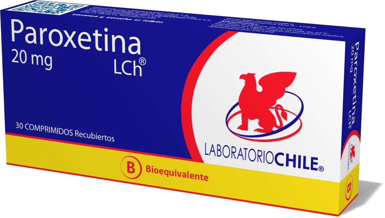 Paroxetina 20 mg x 30 comprimidos