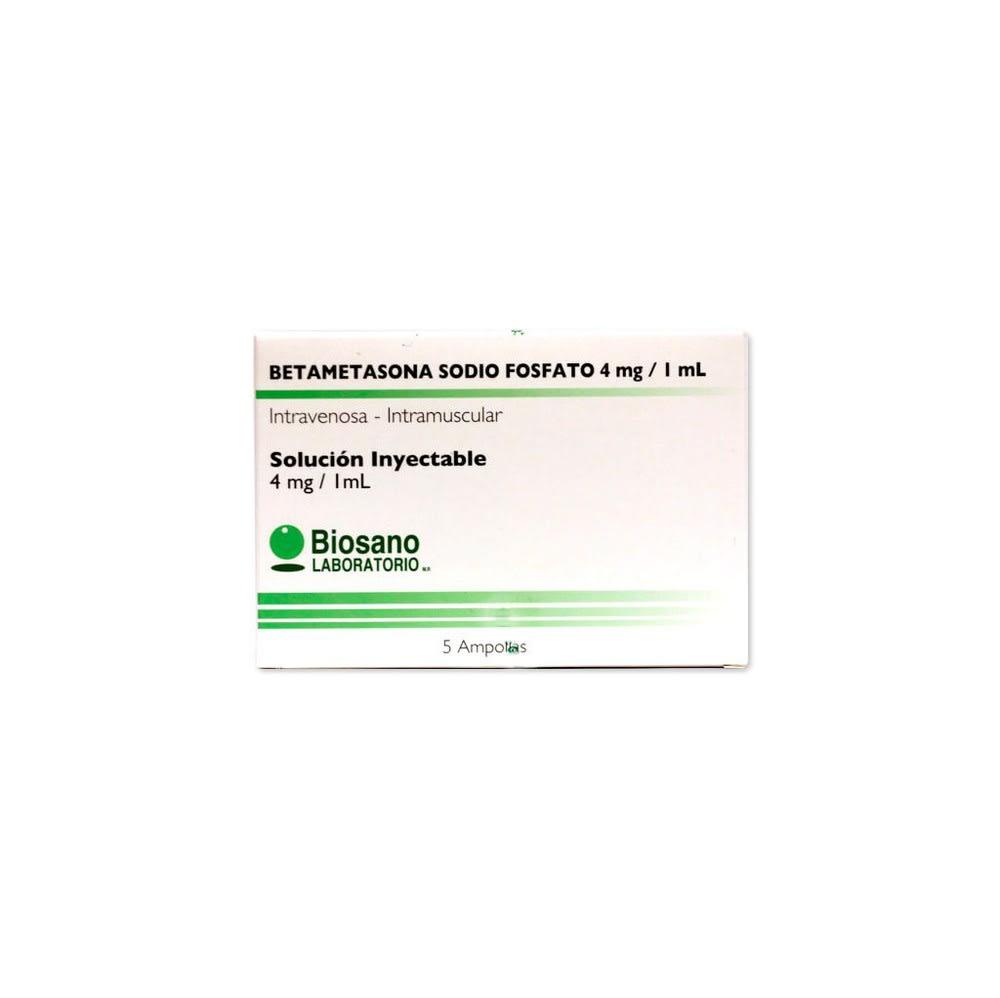 Betametasona 4 mg / 1 ml x 5 Ampollas