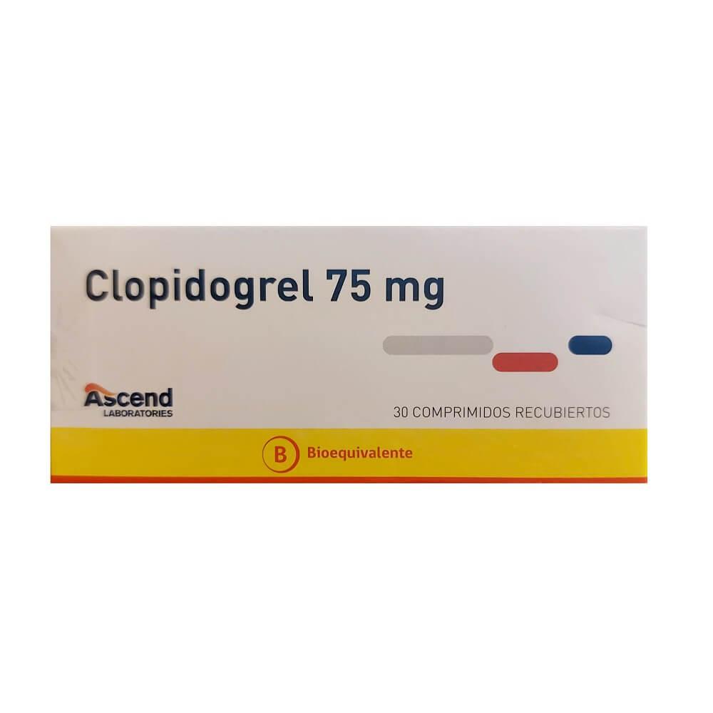 Clopidogrel 75 mg x 30 Comprimidos Recubiertos