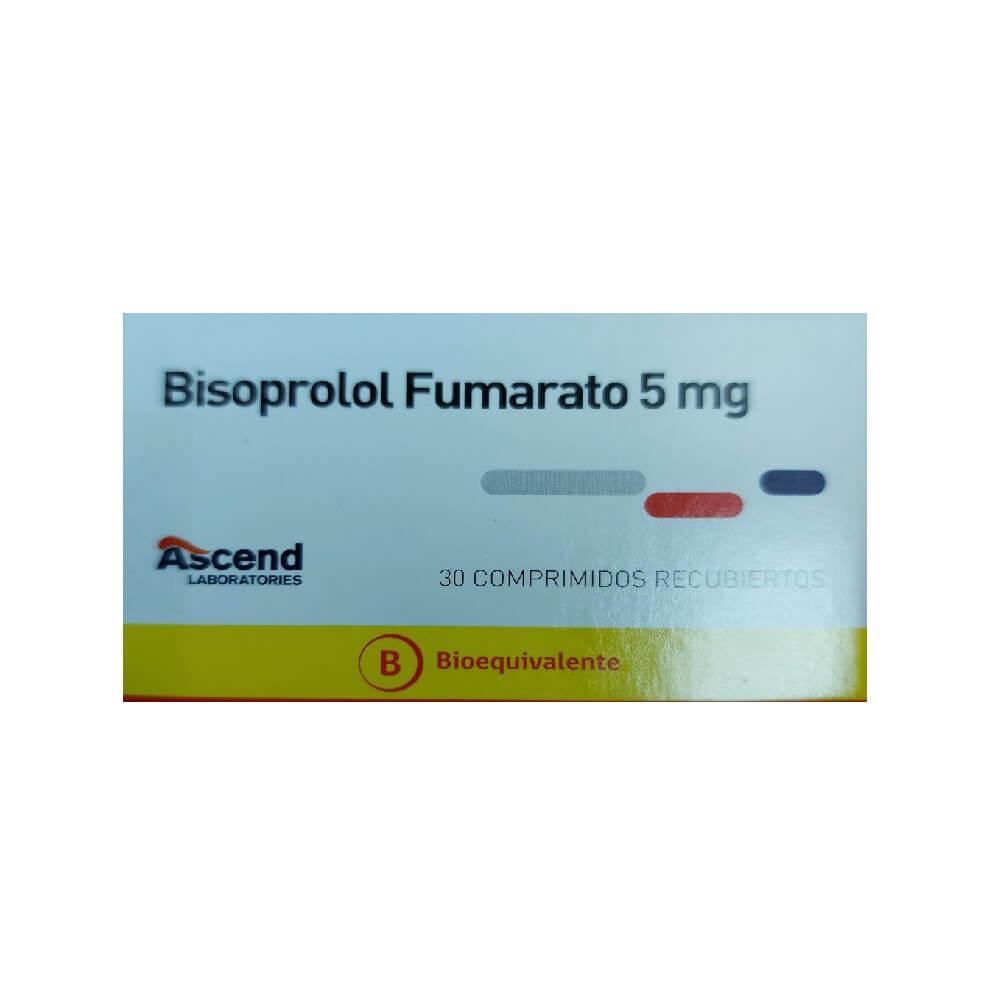 BISOPROLOL FUMARATO 5 MG x 30 COMPRIMIDOS