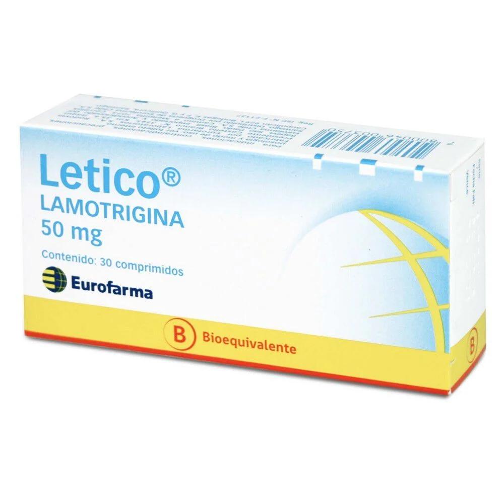 Letico Lamotrigina 50 mg x 30 Comprimidos