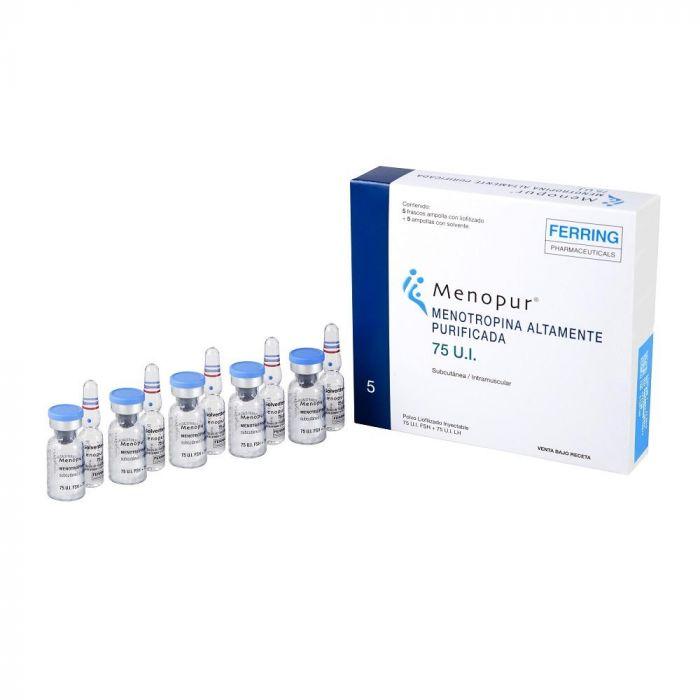 Menopur 75 UI x 5 Frascos Ampollas 