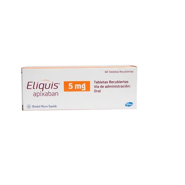 Eliquis 5 Mg X 60 Comprimidos Recubiertos
