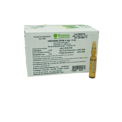 Ondansetron 4mg/ 2 ml X 10 Ampollas