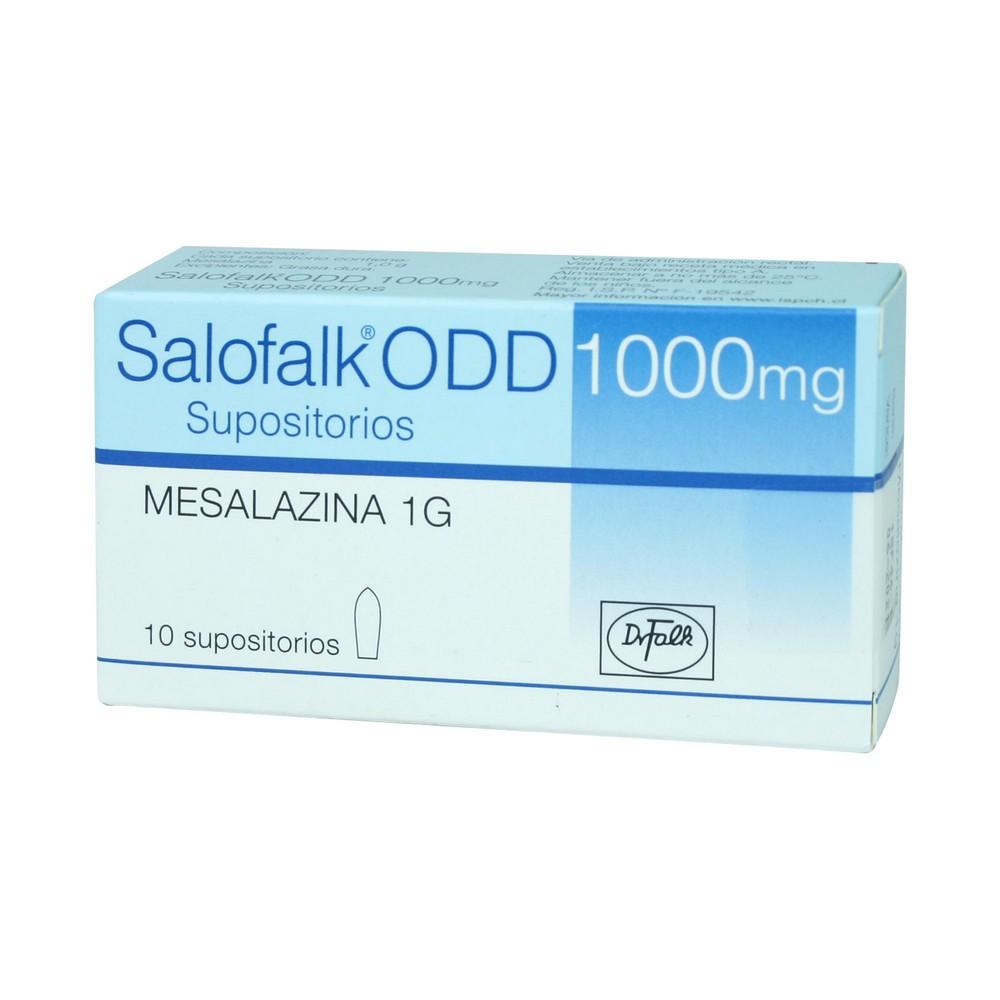 Salofalk ODD Mesalazina 1000 mg 10 Supositorios