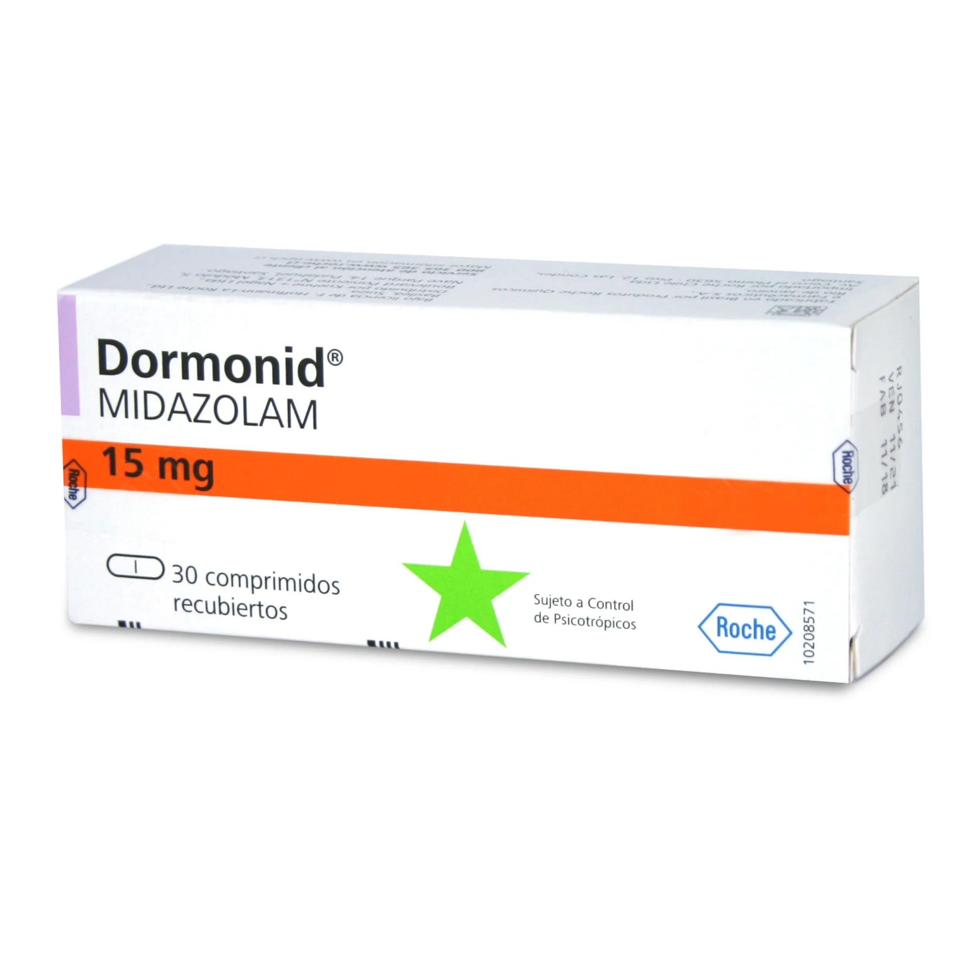 Dormonid Midazolam 15 mg 30 Comprimidos