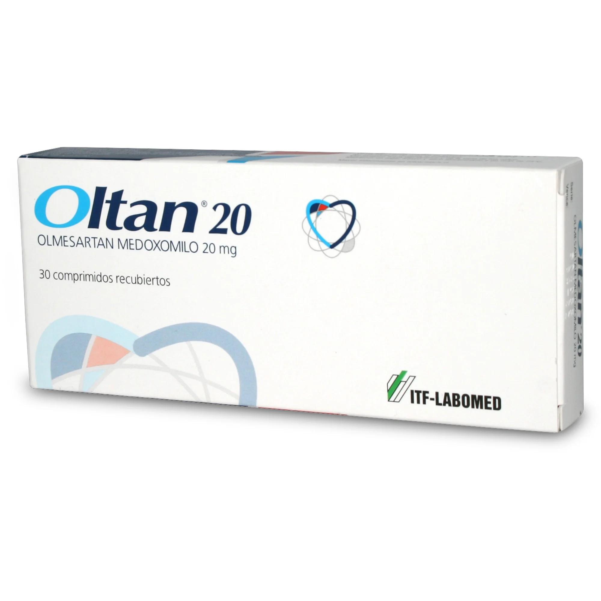 Oltan-20 Olmesartan Medoxomilo 20 mg x 30 Comprimidos