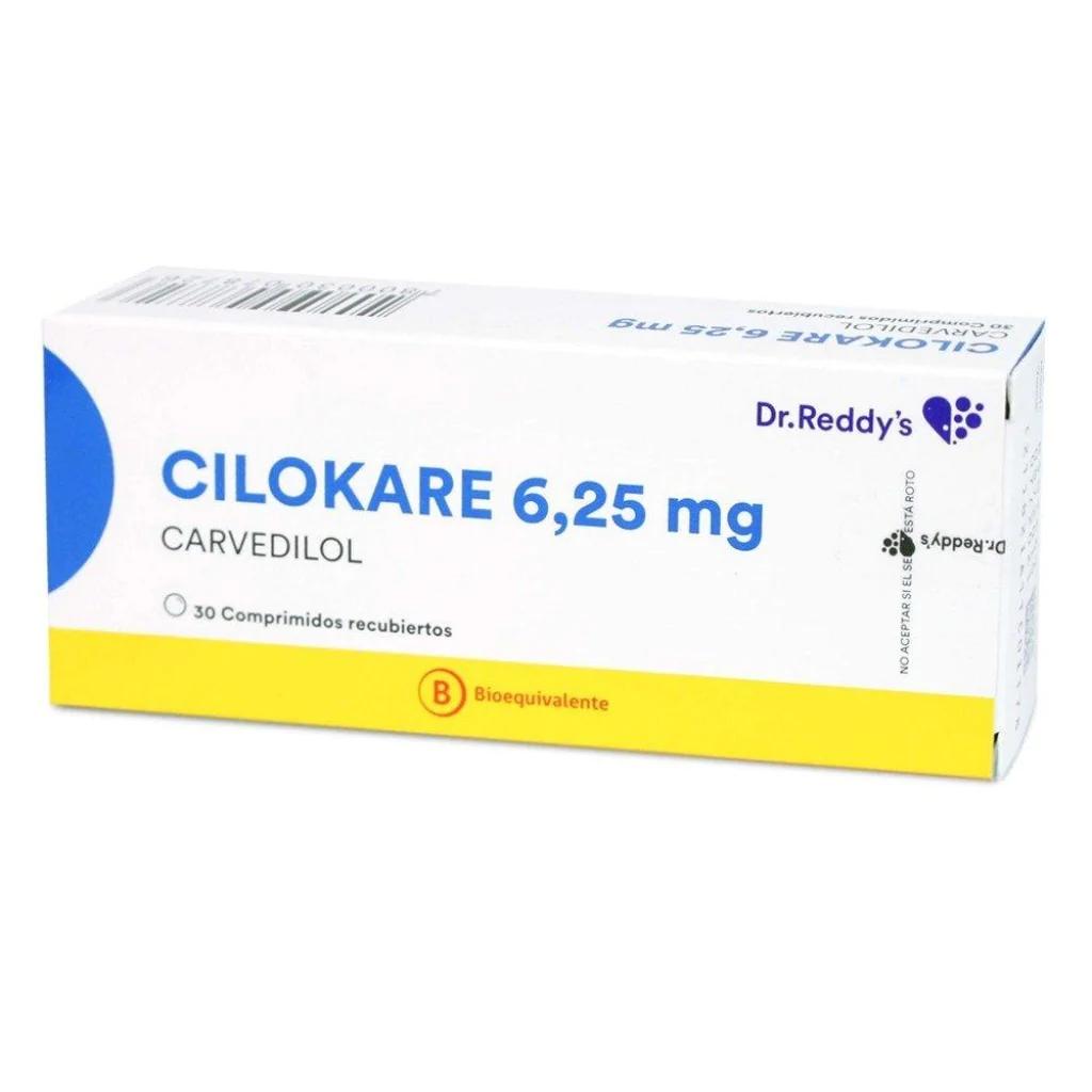 Cilokare Carvedilol 6,25 mg x 30 comprimidos