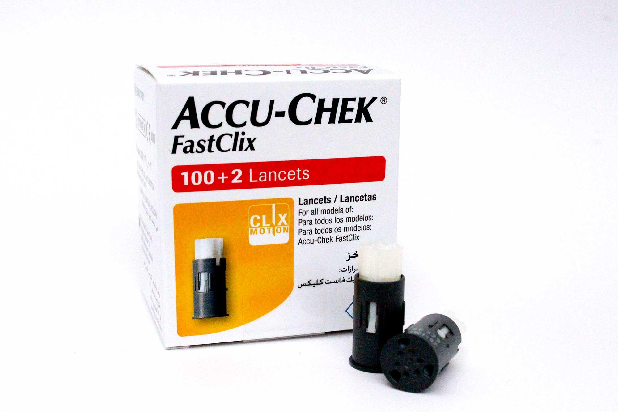 LANCETAS ACCU-CHEK FASTCLIX X 102 UNIDADES