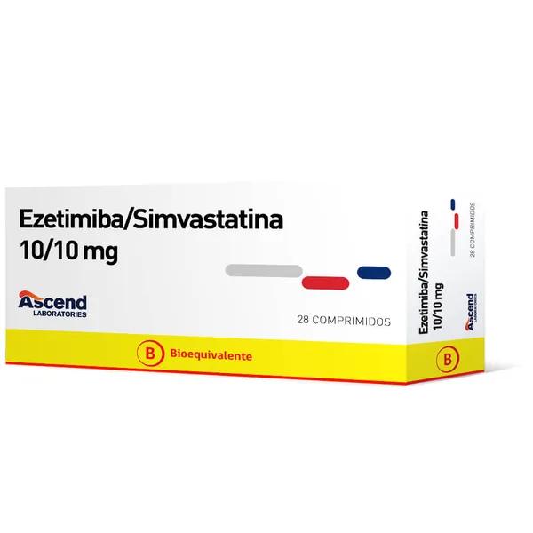 Ezetimiba-Simvastatina 10 mg/10 mg x 28 Comprimidos