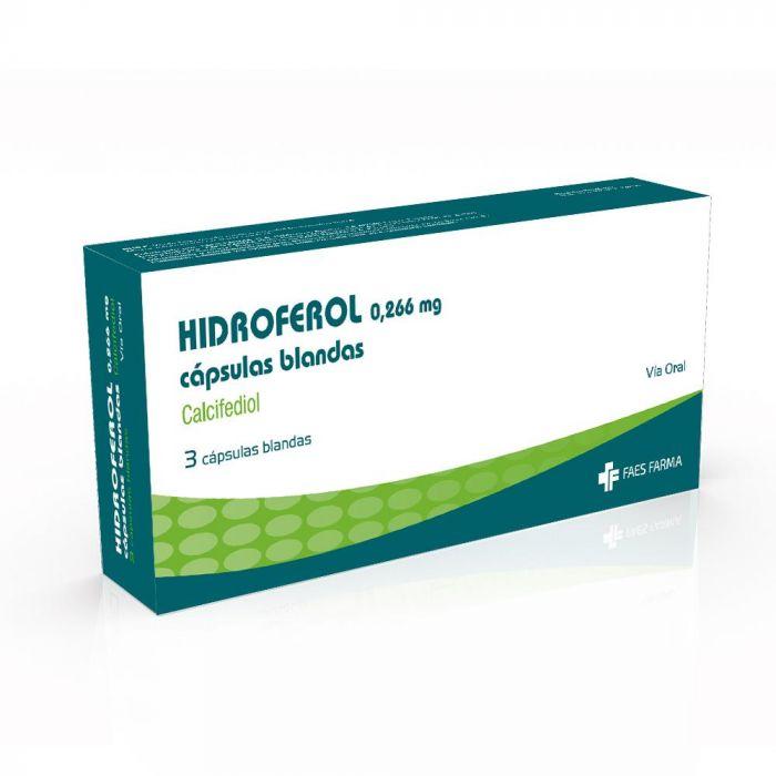Hidroferol Calcifediol 0,266 mg x 3 Capsulas Blandas