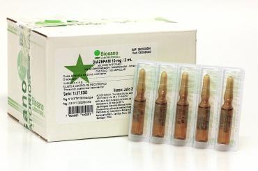 Diazepam 10mg/2ml x 100 amp