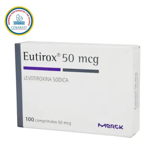 Eutirox 50 mcg x 100 comprimidos (Ley Cenabast)