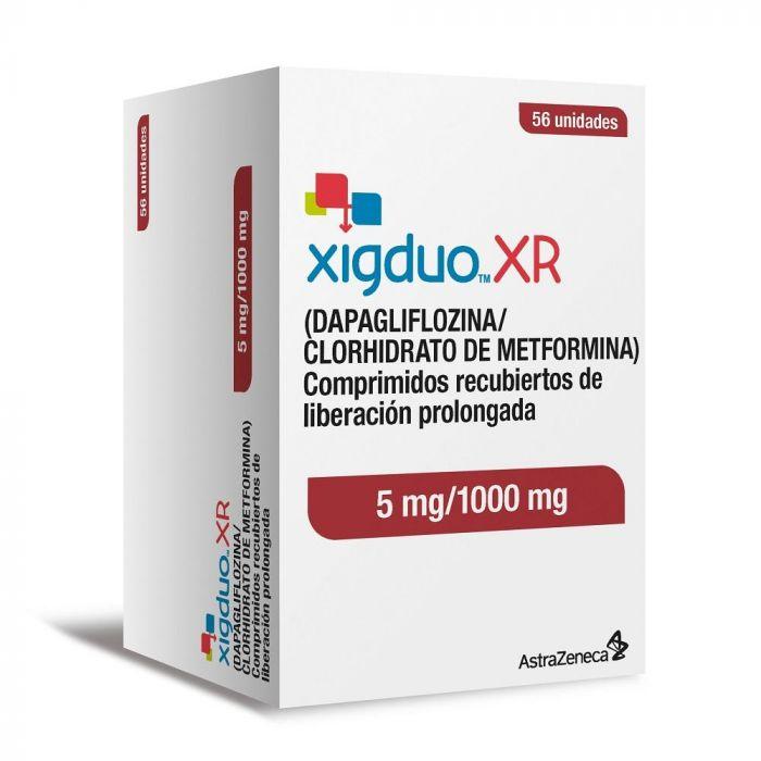 Xig Duo XR 5/1000 mg x 56 Comprimidos Recubiertos De Liberación Prolongada