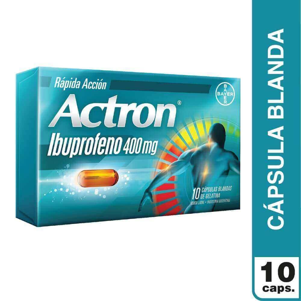 Actron 400 mg x 10 Capsulas