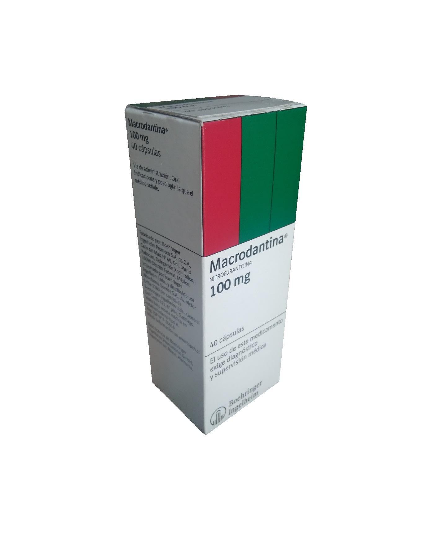 Macrodantina 100 mg x 40