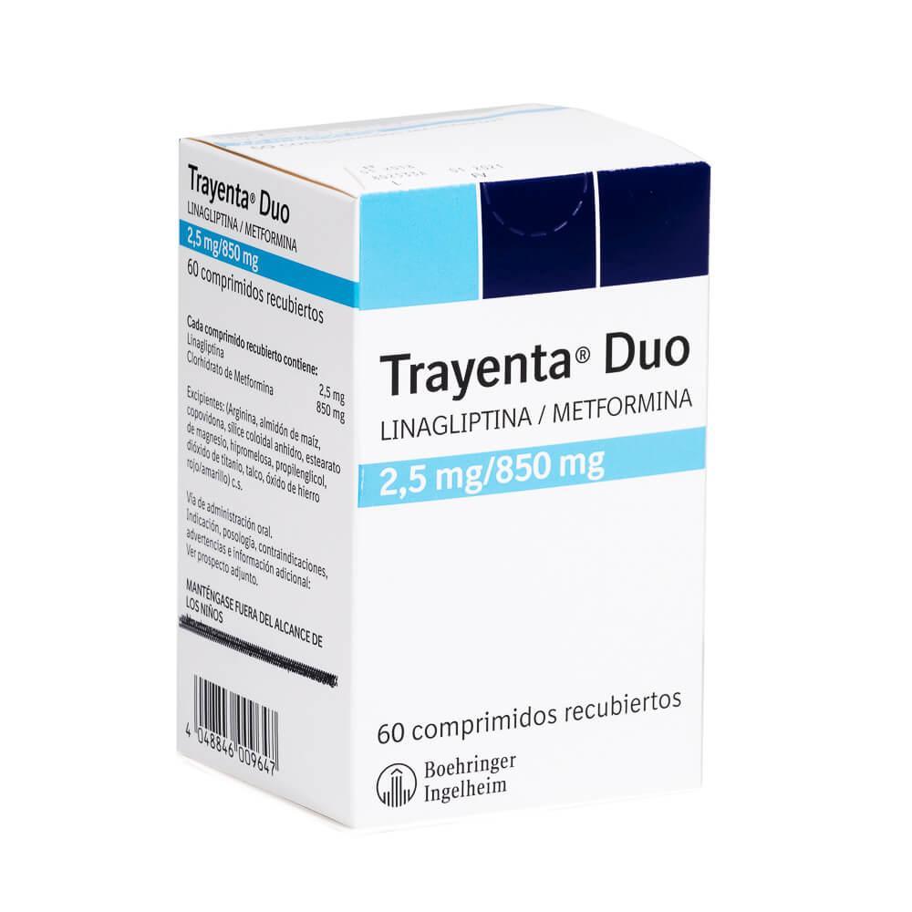 Trayenta Duo 2,5 mg/850 mg x 60 Comprimidos