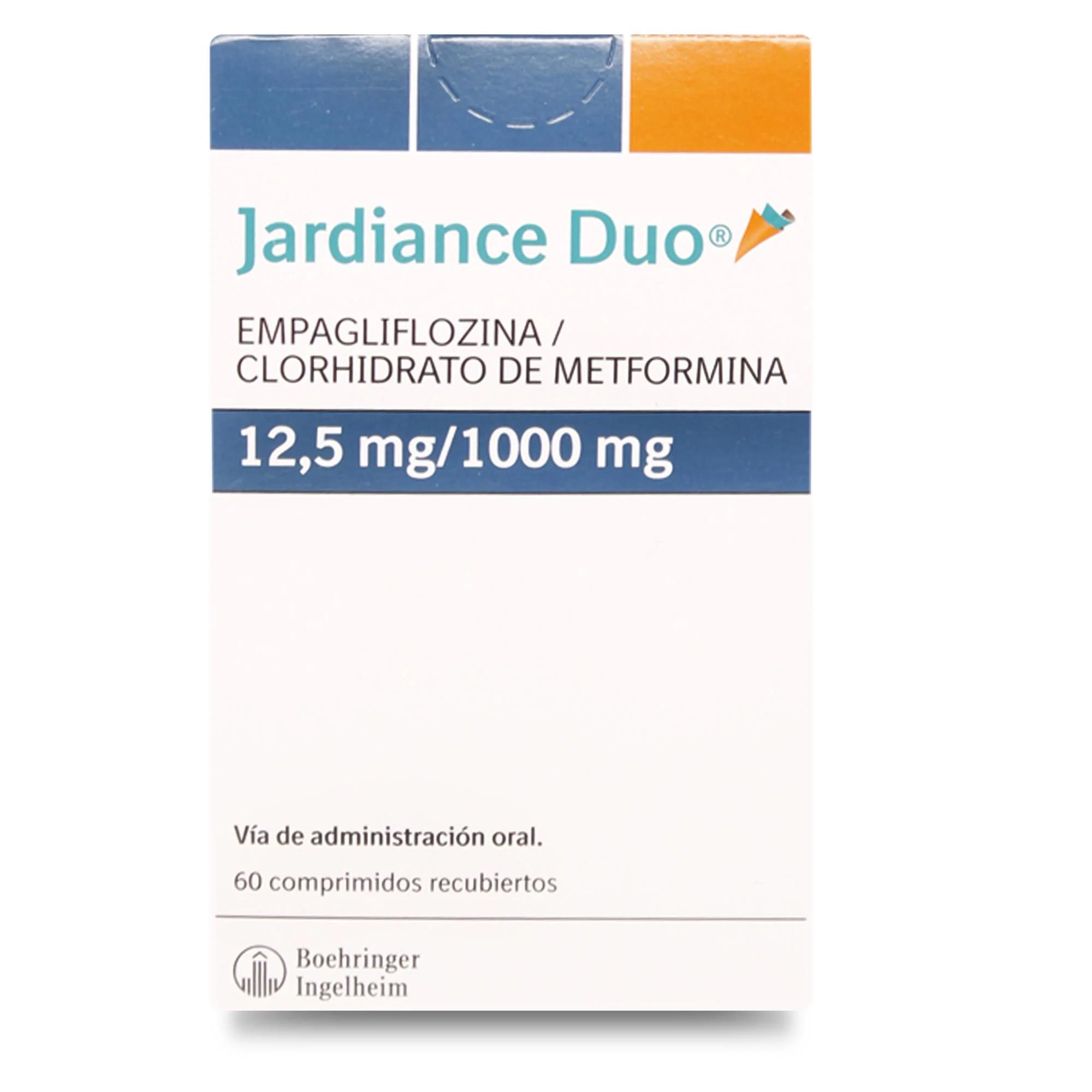 Jardiance Duo 12,5/1000 mg x 60 Comprimidos