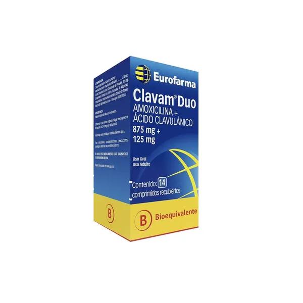 Clavam Duo 875 mg + 125 mg x 14 Comprimidos