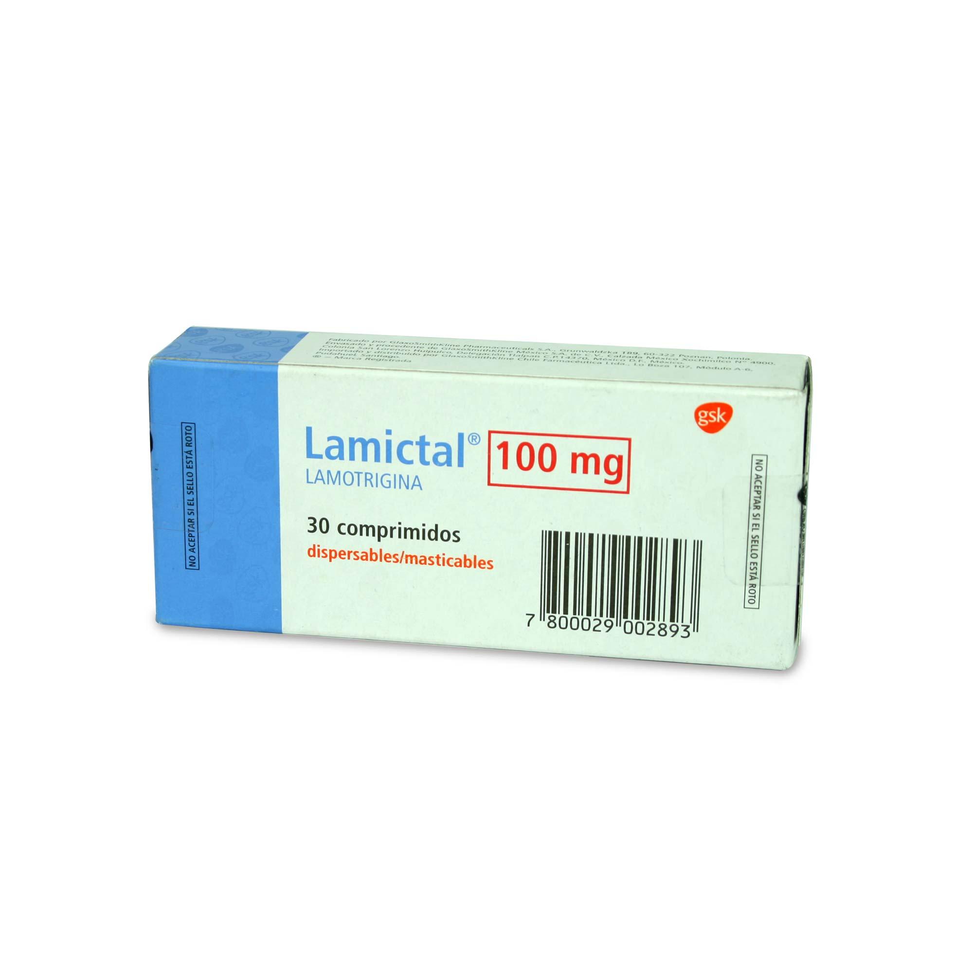 Lamictal 100 mg x 30 Comprimidos Dispersables