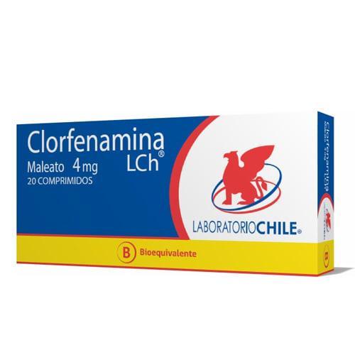 Clorfenamina 4 mg x 20 Comprimidos